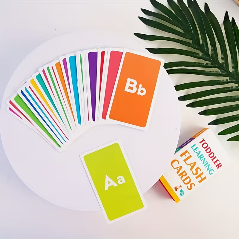 58 Double-Sided Alphabet Flash Cards for Toddlers | Learn ABC Letters, Colors, Numbers, Shapes & Animals | All-in-1 Early Learning Set| Colorful Educational Gift
