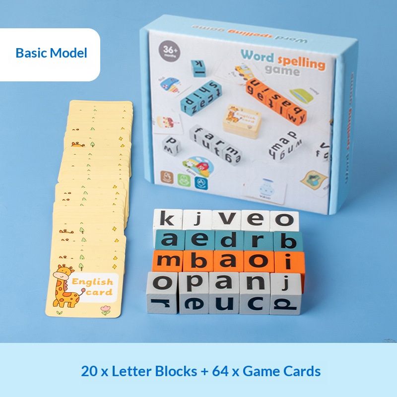 Race to Spell!  Word Cube Game – Fun Alphabet Learning Toy with Color Blocks & Cards | Interactive Preschool Activity for Kids 3+ | Ideal Gift for Boys & Girls