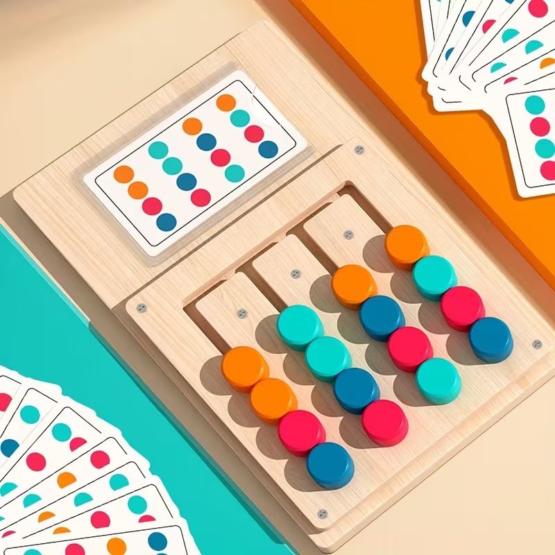 Train Your Child's Right Brain! Wooden Color Matching Puzzle – Builds Logic, Observation & Color Recognition | Perfect for Home Learning