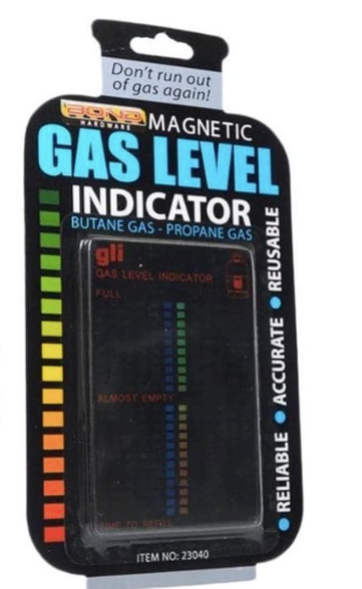 Never run out of cooking gas without warning Get your reliable accurate low priced (single use) magnetic Gas level indicator now available