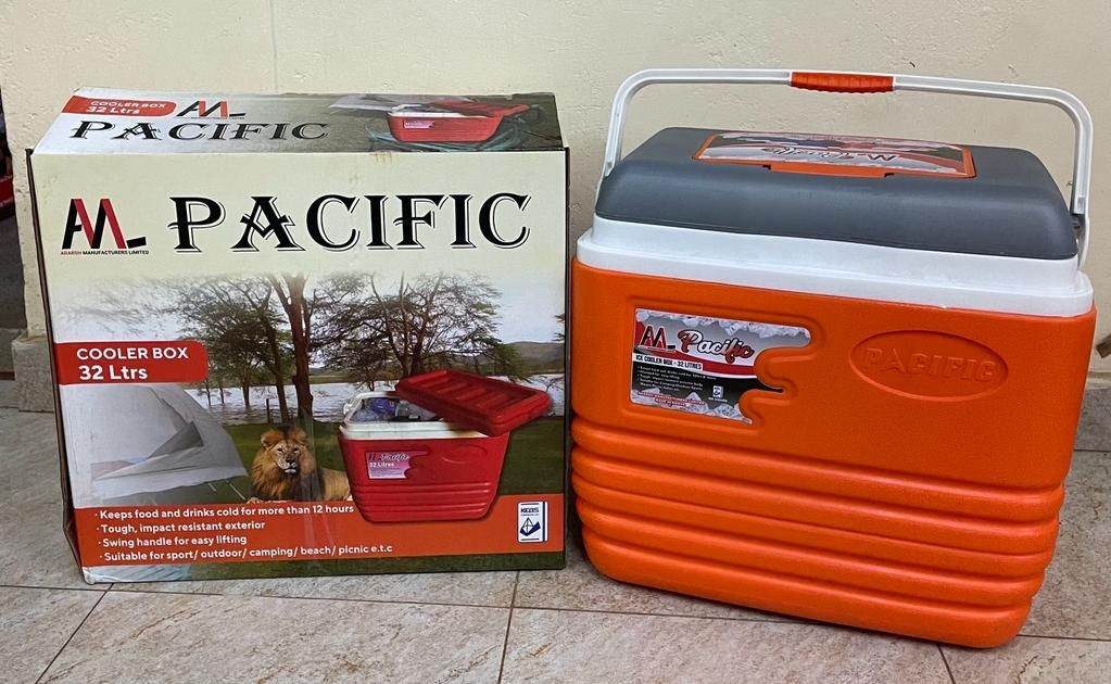 4.5L PACIFIC COOLER BOX WITH CARRYING HANDLE DOUBLE LAYER PORTABLE MPACIFIC ICE COOLER BOX 4.5LITRES