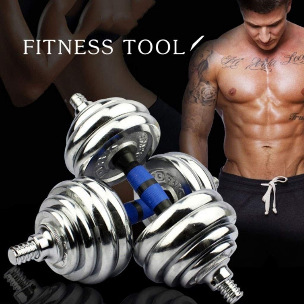 Chrome Dumbells set for home/office/gym workout