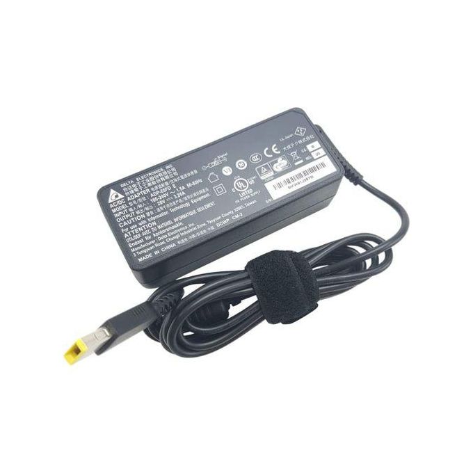Brand new Lenovo Thinkpad Laptop Charger 20V 3.25A 65W Square USB Pin for think pads yellow rectangle slim tip connector