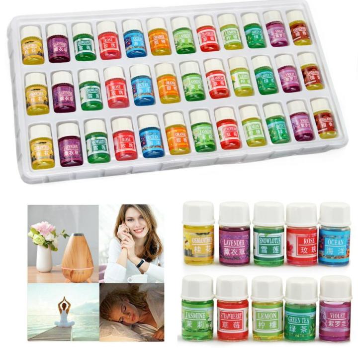✅️✅️New arrival⛳💤36pcs Essential Oils Set Perfect For Diffuser, Humidifier,Aromatherapy.Non-toxic and water-soluble. 
Can improve sanitation and eliminate odors, decomposition of smoke and to purify