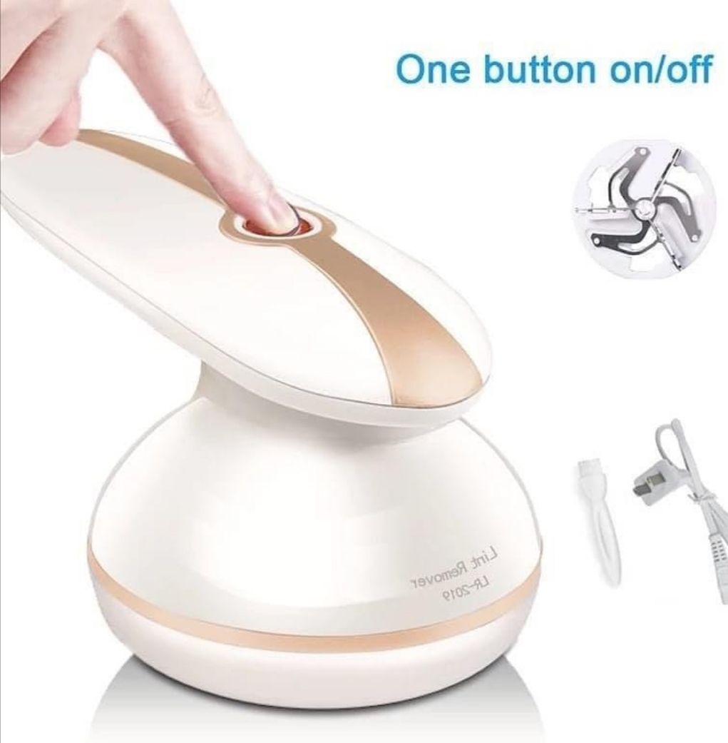 Rechargeable USB Fabric Sweater/Curtains/Carpets Clothes Lint Remover. Stainless steel blades as inside material
Voltage 240 volts
Power 3 watts
Cordless
Charging time 1.5hrs
Lasts one hour when fully