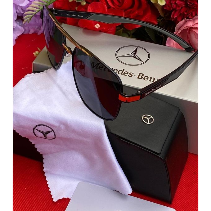 Mercedes-Benz AMG Aviator Sunglasses - Black.
