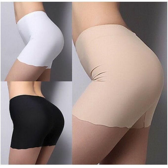 3Pcs Sexy Lace Edge Seamless Boyshort Biker Shorts Sexy Panties For Ladies(SIZE 12-18)