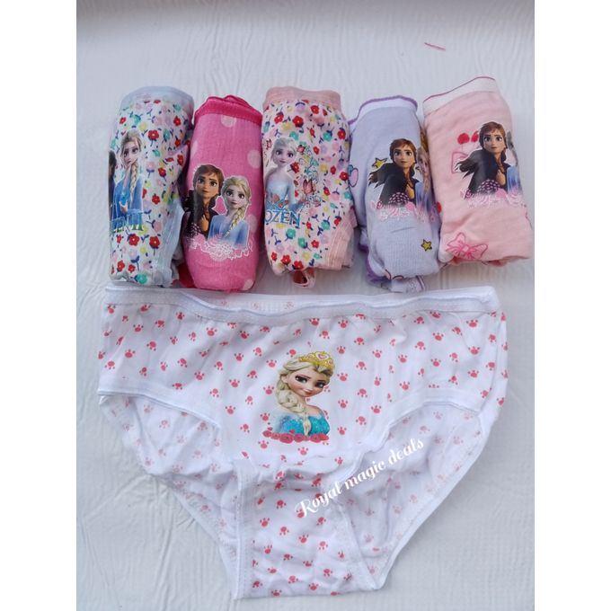 Girls' Assorted Print Underwear Kids Panties Comfort  Briefs Hot Pants Pack Of 3