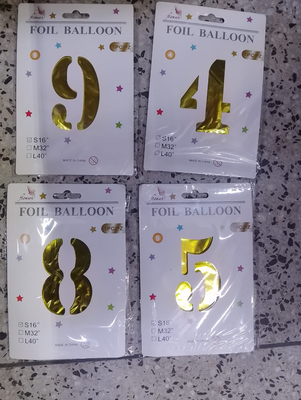 Foil Balloons 18"INCH  – Happy Birthday Party Decoration, Number & Letter Options, Colorful Balloon for Kids & Adults, Birthday, Anniversary, Wedding, Event, Durable and Easy to Inflate