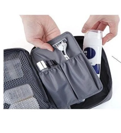 Women Travel Makeup Bags PU Leather Portable Large-Capacity Pouch Travel Waterproof Bathroom Washbag Multifunctional Toiletry Organizer Purse Cosmetic Bag Bathroom Toiletry Kit Box Lightweight Pouch