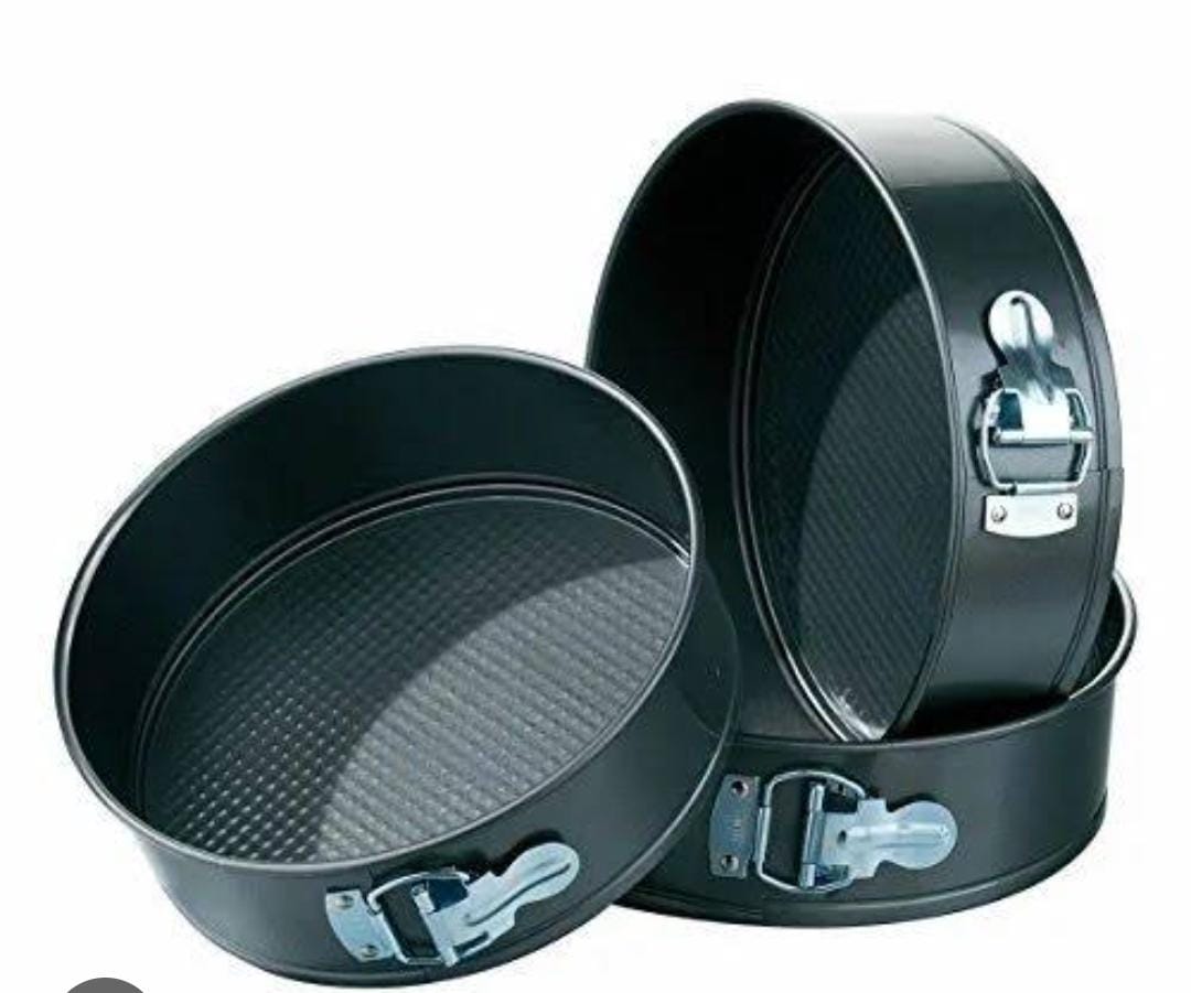 🍰✨ Premium Non-Stick Springform Cake Pan Set – 3PCS Heart, Round & Square Leak-Proof Baking Tins with Removable Base & Easy-Release Lock ✨🍰Bake beautiful, professional-looking cakes with this 3-Pcs