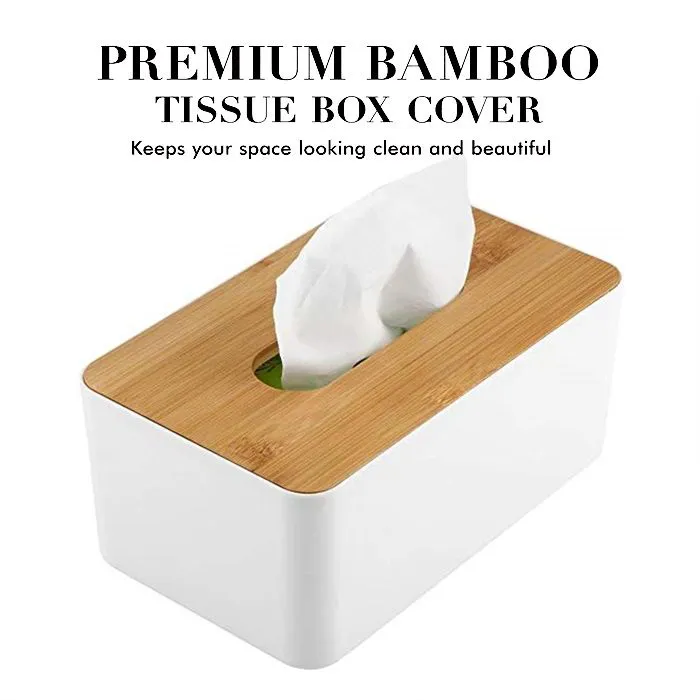 🌸 Premium Bamboo Tissue Box Cover – Elegant & Modern Touch ✨ Upgrade your space with this stylish bamboo cover serviet holder, designed to keep your tissues organized while adding a classy look