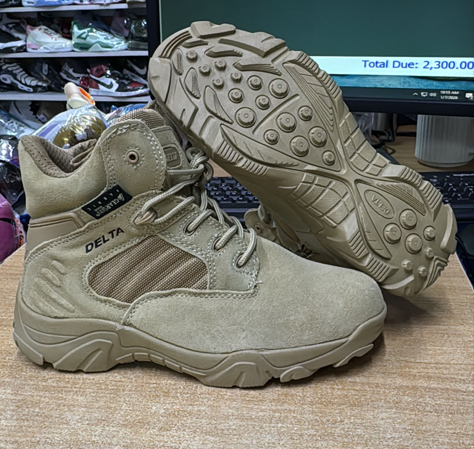 🥾 Delta Tactical military Desert combat Boots (Delta Style) Built for performance, comfort, and durability, these desert tactical boots are perfect for both field work and everyday rugged use 🔥