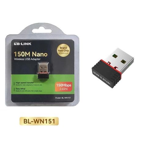 Original LB Link 150 Mbps Nano Wireless N USB Adapter Compact WiFi Receiver Stable High Speed Internet Plug and Play Secure Connection for Laptop Desktop PC