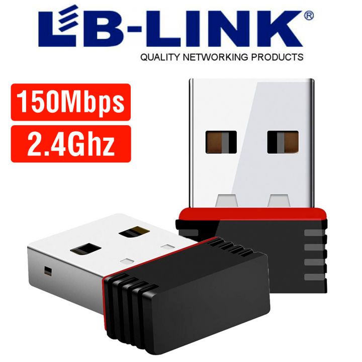 Original LB Link 150 Mbps Nano Wireless N USB Adapter Compact WiFi Receiver Stable High Speed Internet Plug and Play Secure Connection for Laptop Desktop PC