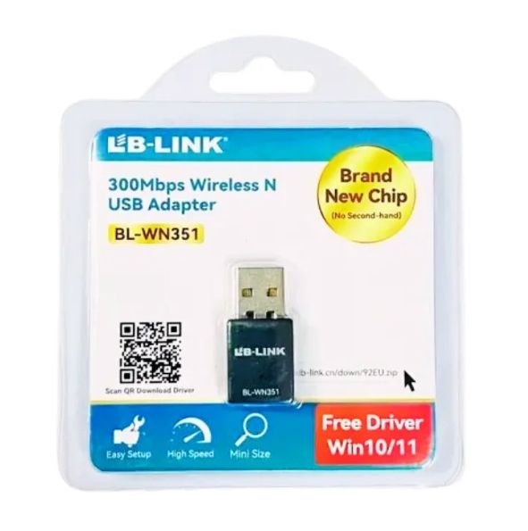 Original LB Link 150 Mbps Nano Wireless N USB Adapter Compact WiFi Receiver Stable High Speed Internet Plug and Play Secure Connection for Laptop Desktop PC