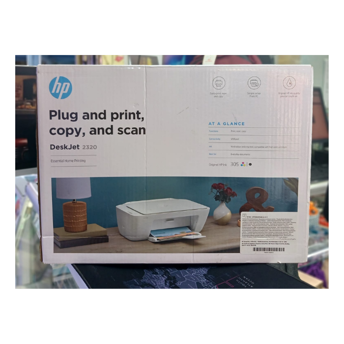 new HP DeskJet 2320 All-in-One Printer – Print, Scan, Copy – Compact Home & Office Printer, High-Quality Output, Easy Setup, Reliable USB Connection, Affordable Ink, 2025 New Model Kenya