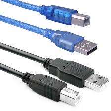 1.5m Printer Cable USB A to B High-Speed Data Transfer | Durable Thick Wire | Stable Printing Connection | Compatible with HP Canon Epson Brother Printers etc.