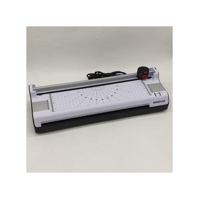 Innovia A3 Laminator with Built-in Trimmer – High-Quality Hot & Cold Laminating Machine for Documents, Photos, ID Cards and Posters, Fast Heating, Smooth Finish, Ideal for Office,School & business use