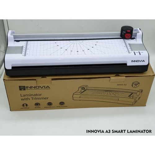 Innovia A3 Laminator with Built-in Trimmer – High-Quality Hot & Cold Laminating Machine for Documents, Photos, ID Cards and Posters, Fast Heating, Smooth Finish, Ideal for Office,School & business use