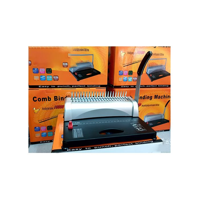 comb Heavy Duty Binding Machine producing good quality office equipment's and items. This comb spiral binding machine is one of them and has a good reputation for binding documents professionally