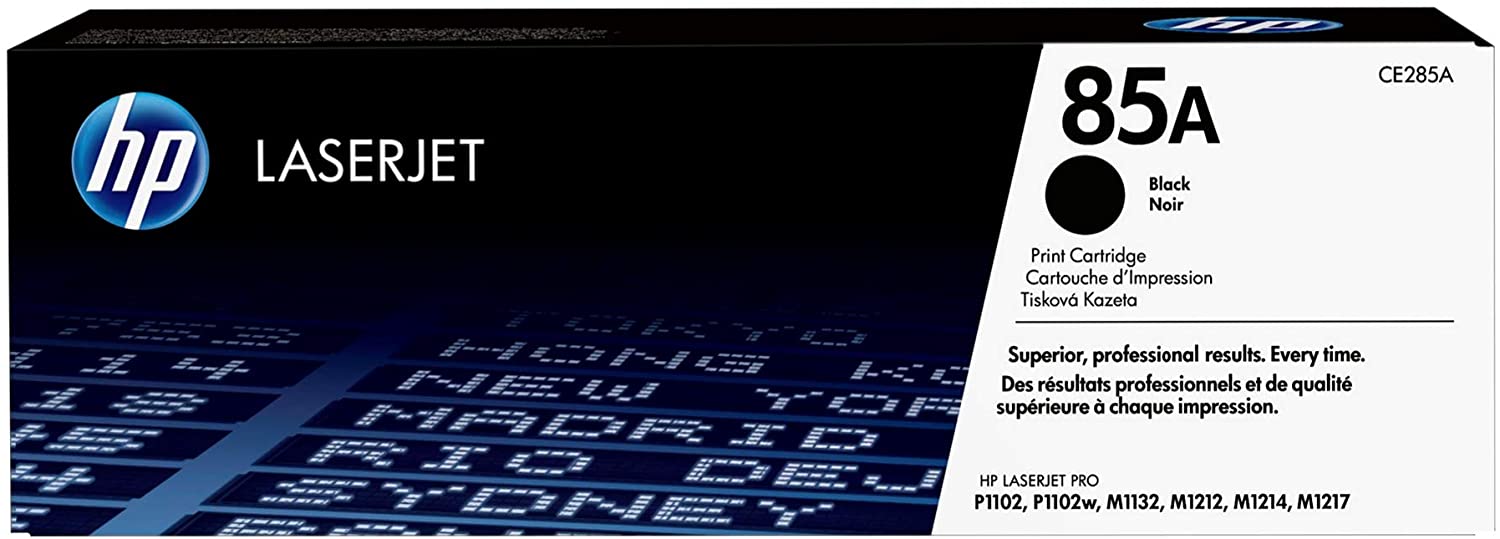 HP 85A HP85A HP 85 A LaserJet Toner Cartridge (CF285A) Key Features Color(s) of printing supplies: Black Page yield (color): ~1,500 pages Print Technology ~Laser Model ~CF285A