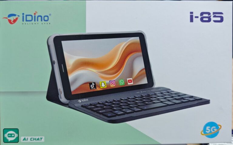 Idino Model i85 Android 14 Tablet 7 inches display  6gb Ram 256gd Rom  with 5G network 5000mAh batterty capacity with free keyboard and flip tablet cover