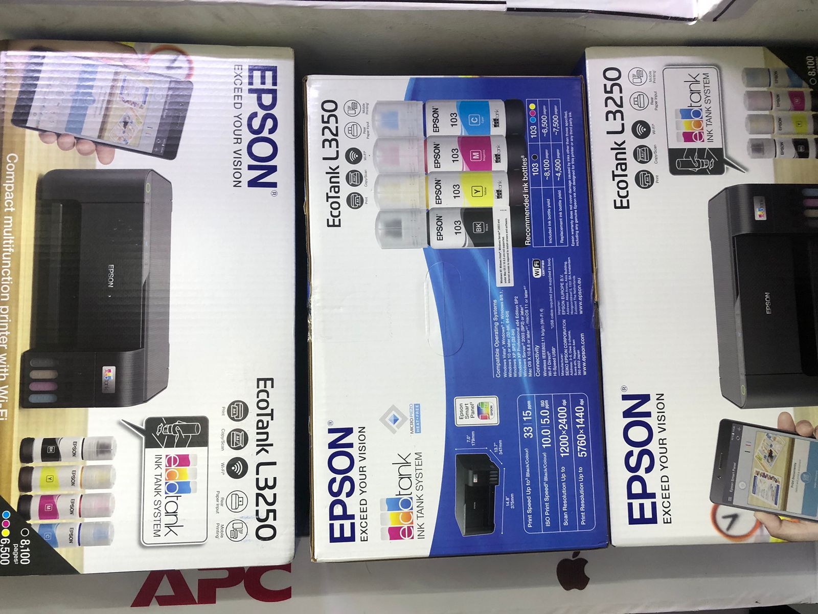 Epson L3250 All-in-one inkjet Printer,Wi-Fi, USB Connectivity(Print,Copy and Scan)