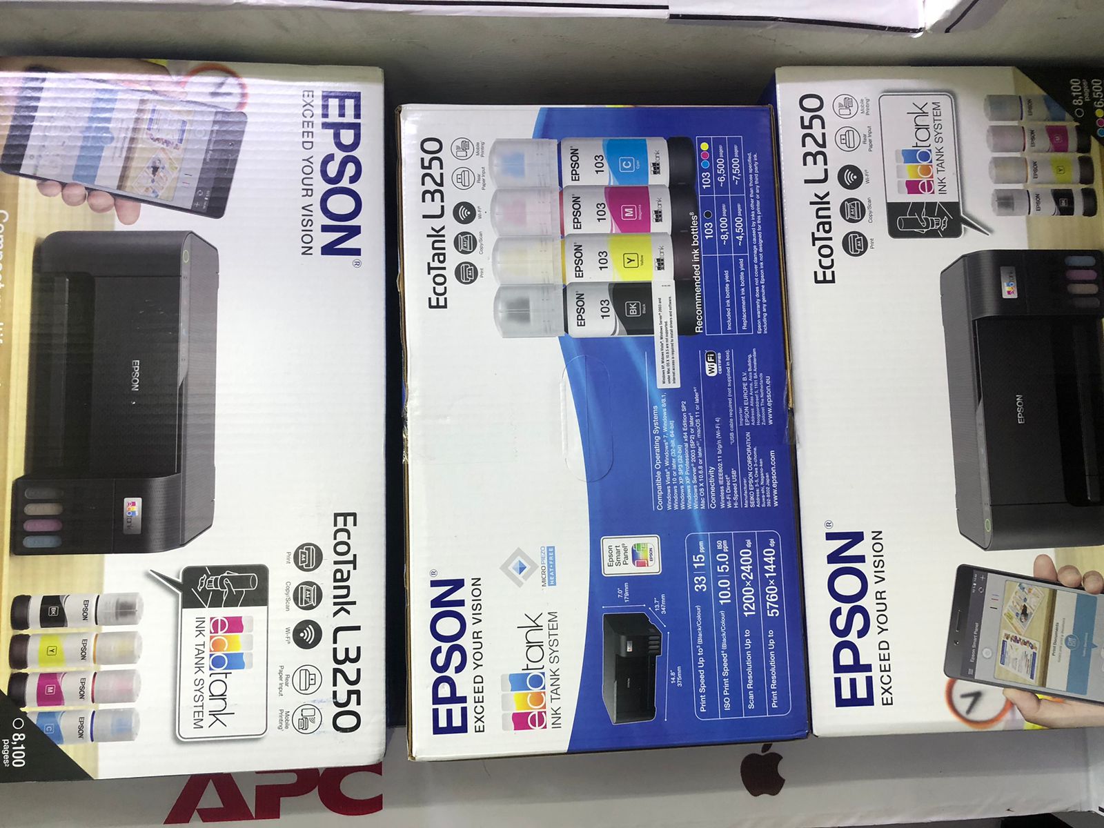 Epson L3250 All-in-one inkjet Printer,Wi-Fi, USB Connectivity(Print,Copy and Scan)