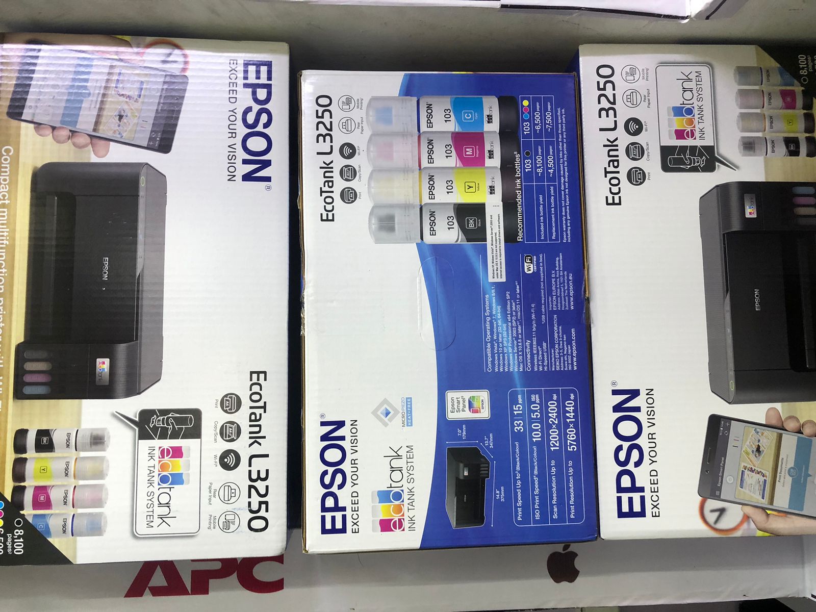 Epson L3250 All-in-one inkjet Printer,Wi-Fi, USB Connectivity(Print,Copy and Scan)