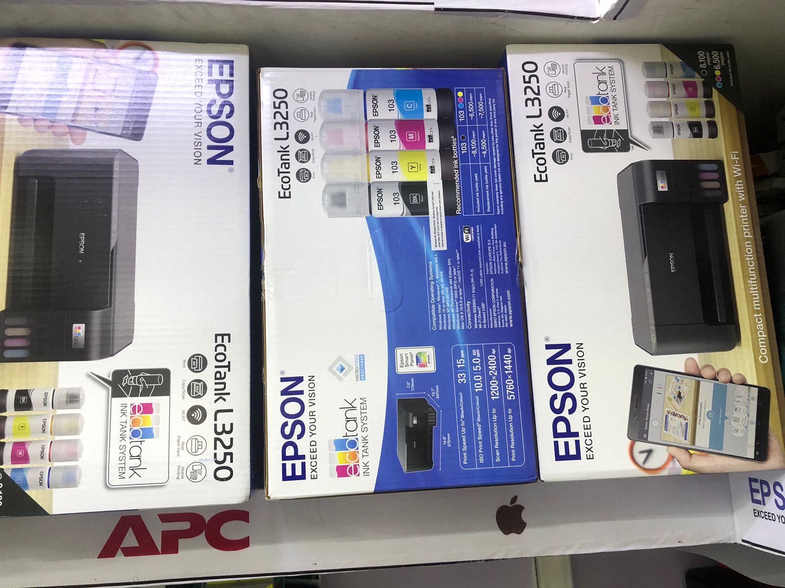 Epson L3250 All-in-one inkjet Printer,Wi-Fi, USB Connectivity(Print,Copy and Scan)