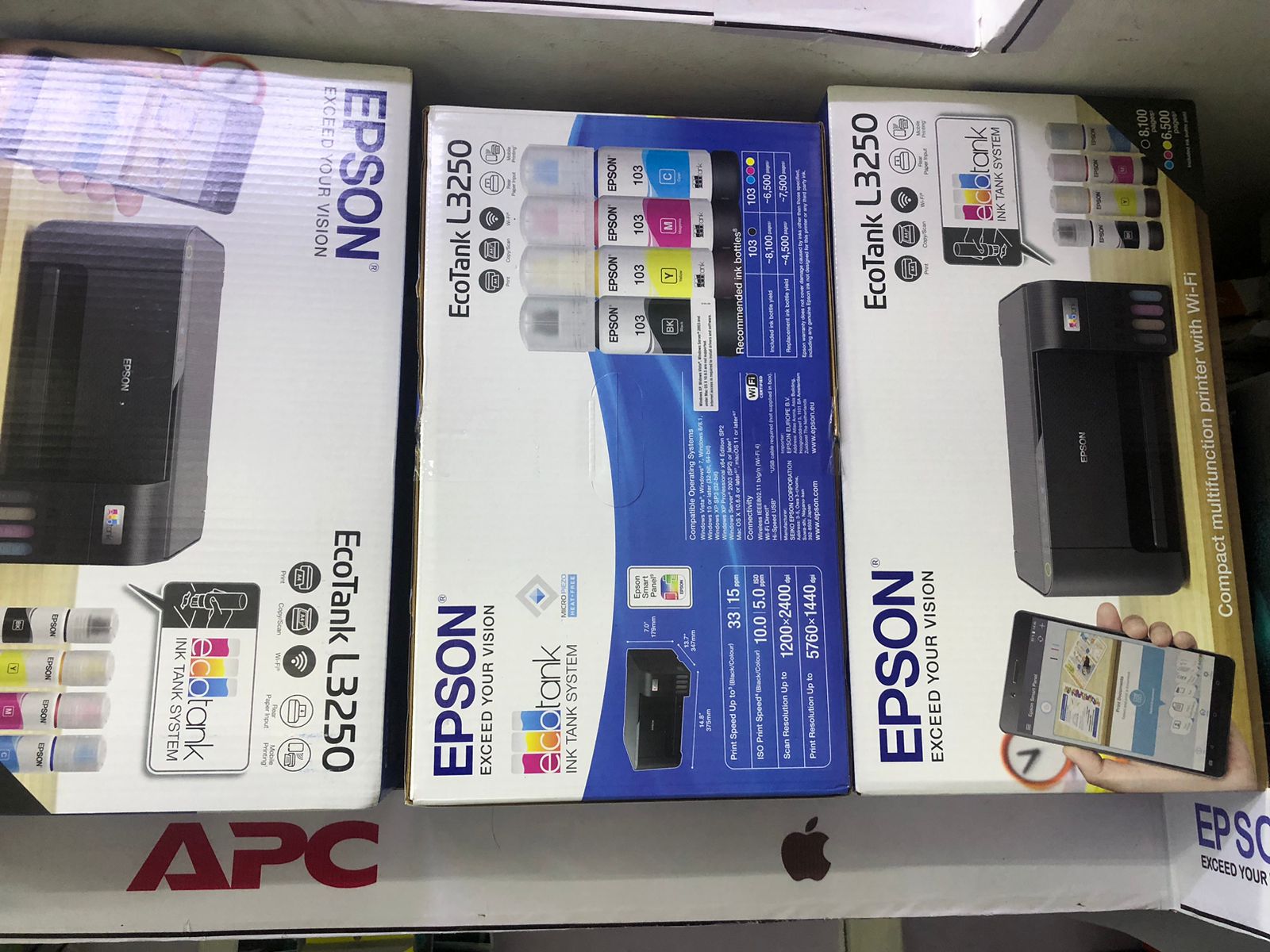Epson L3250 All-in-one inkjet Printer,Wi-Fi, USB Connectivity(Print,Copy and Scan)