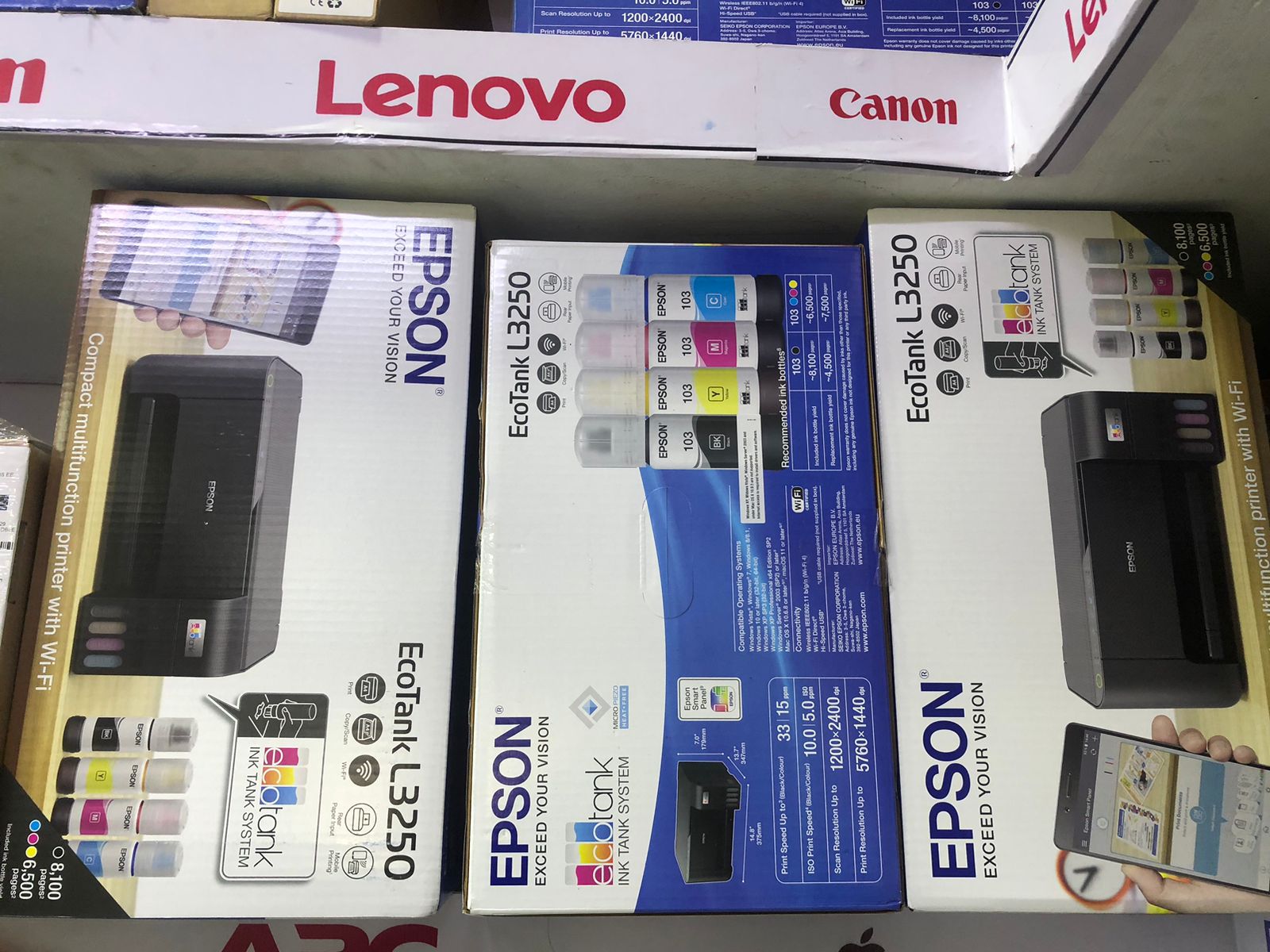 Epson L3250 All-in-one inkjet Printer,Wi-Fi, USB Connectivity(Print,Copy and Scan)