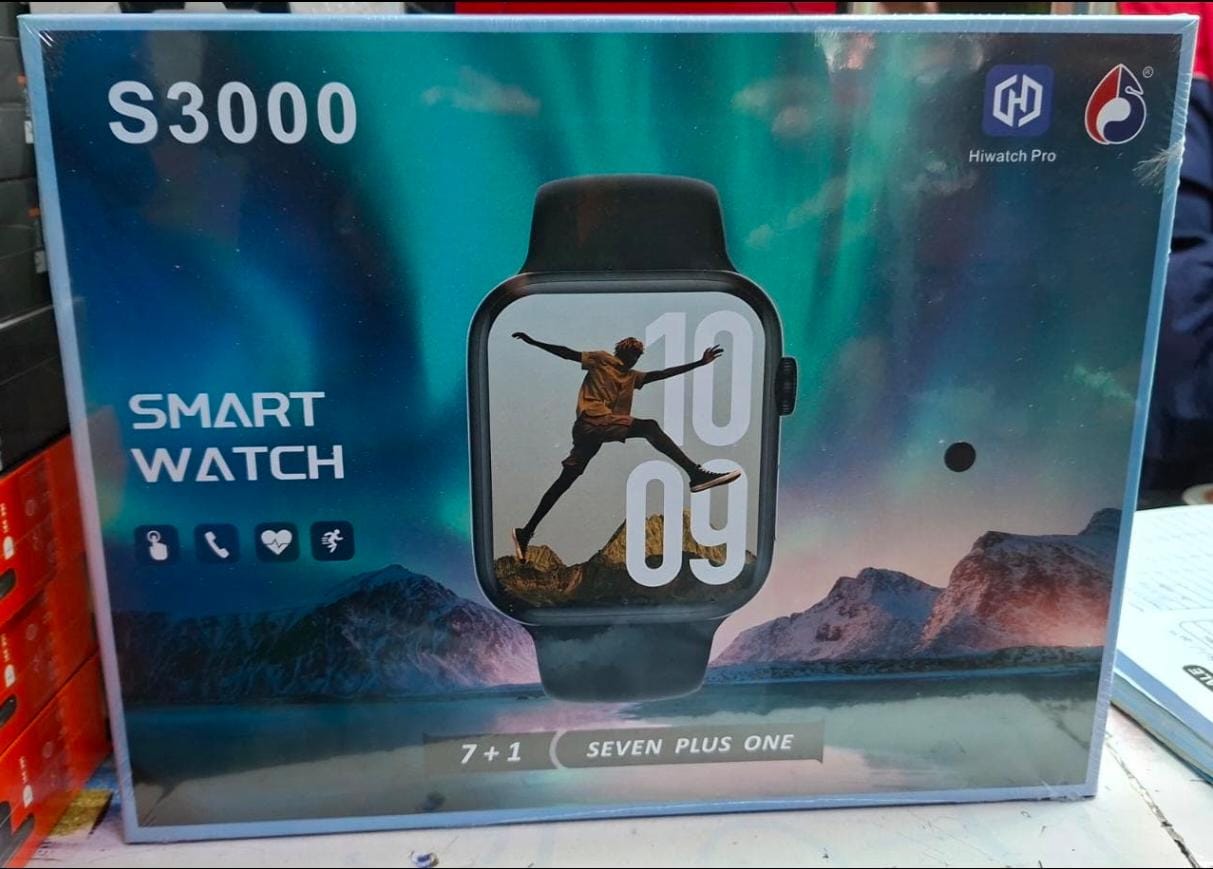 BEST QUALITY! smart WATCH S3000 SMART WATCH 7 IN 1 With Extra Straps, Blood Pressure Heart Rate Monitor Sports Fitness B