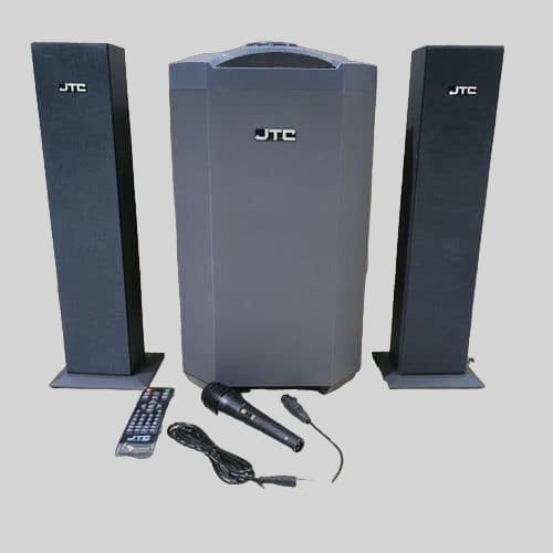 OFFER ORIGINAL JTC J801 Pro- 2.1CH Sub Woofer Speaker System  PLUS ONE MICROPHONE 12000W