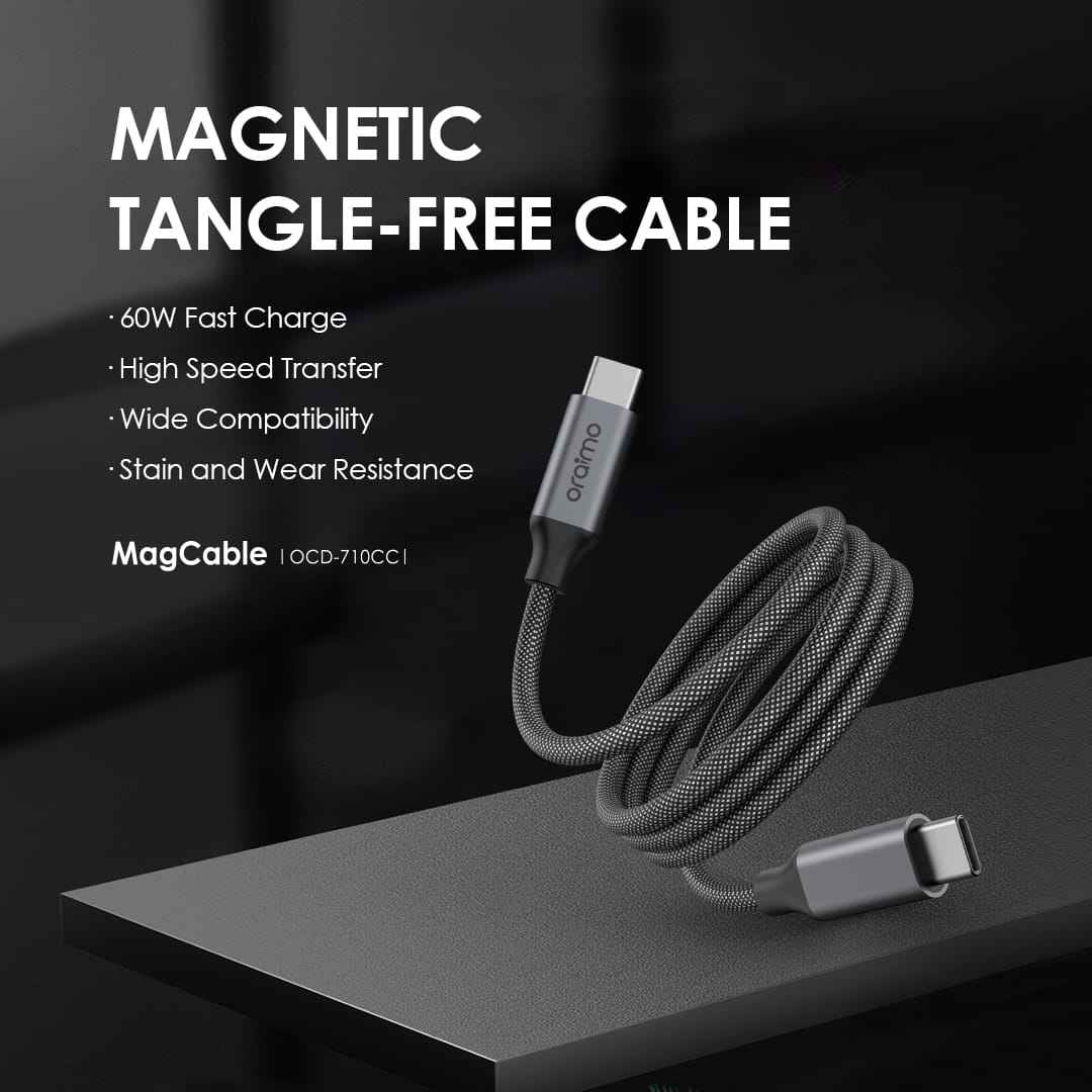DURABLE FAST CHARGING ORAIMO C to C BRAIDED DATA CABLE