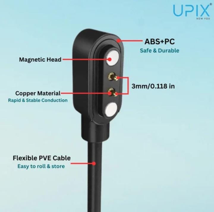 🔌✨ NEW ARRIVALS | 2-PINPIN MAGNETIC SMART WATCH USB CHARGER – UNIVERSAL REPLACEMENT