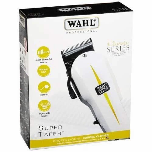 Wahl Super Taper Corded Classic Series Hair Clipper – Professional Rechargeable Machine for Precision Fades, Haircuts & Clean Grooming