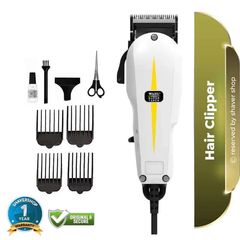 Wahl Super Taper Corded Classic Series Hair Clipper – Professional Rechargeable Machine for Precision Fades, Haircuts & Clean Grooming