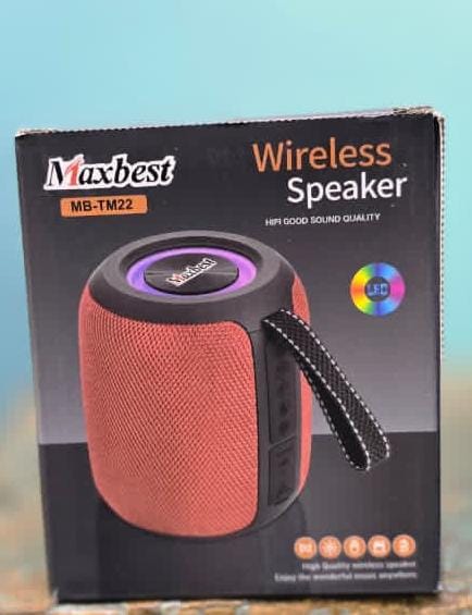 Maxbest MB‑TM22 Wireless Portable Bluetooth Speaker 🎵 HIFI Bass, Long Battery, Compact & Portable