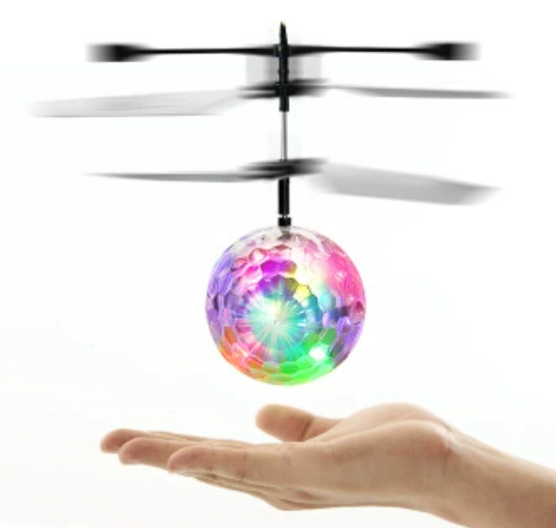 Rechargeable Can fly toy Colorful Mini Drone Luminous RC Flying Ball Helicopter Light Crystal Ball Induction Dron Quadcopter Aircraft Kids Sensing Toys Local fast delivery