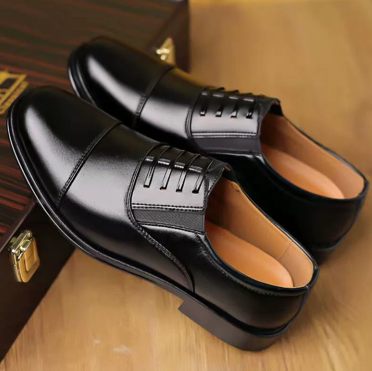 Men Classic Dress Shoes Formal Oxfords Business Office Wedding Shoes Wear Elegant Casual Leather Zapatos Brock Men Flat Shoes Local fast delivery