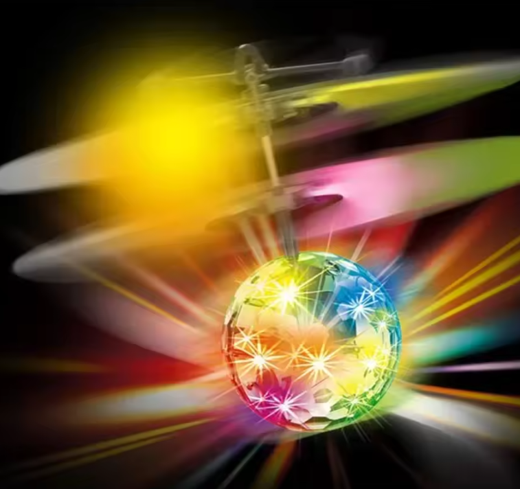 Rechargeable Can fly toy Colorful Mini Drone Luminous RC Flying Ball Helicopter Light Crystal Ball Induction Dron Quadcopter Aircraft Kids Sensing Toys Local fast delivery