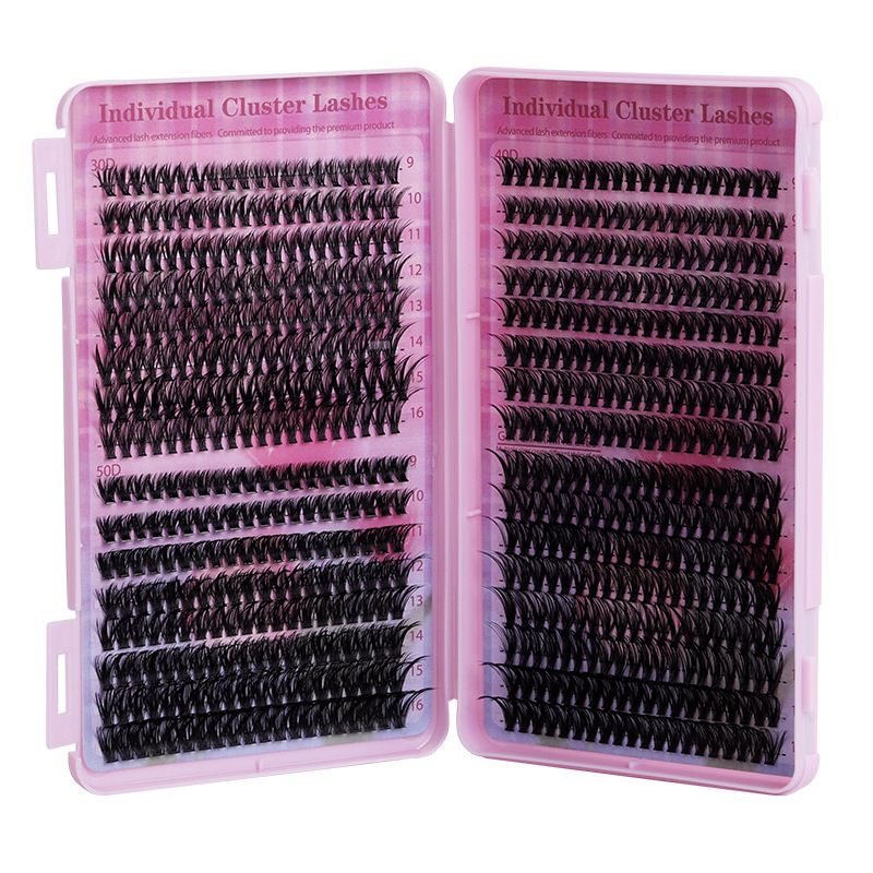 280 Clusters DIY Individual Cluster Lashes, 30D+40D Mixed 9-16mm False Eyelashes, Reusable Natural Look Eyelash Extensions with Tweezers, Soft & Lightweight, Easy to Apply at Home, Perfect for Daily