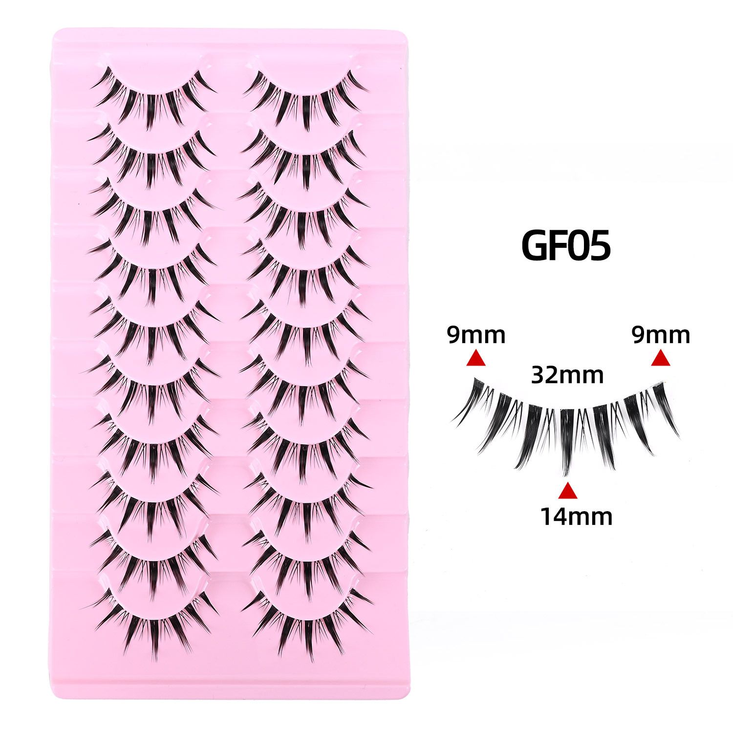 10 Pairs Fluffy Full Strip Lashes | Natural Messy Curly Look | Long-Lasting & Reusable | Comfortable All-Day Wear | Ideal for African Women Makeup | Beginner Friendly | Bulk Orders Welcome