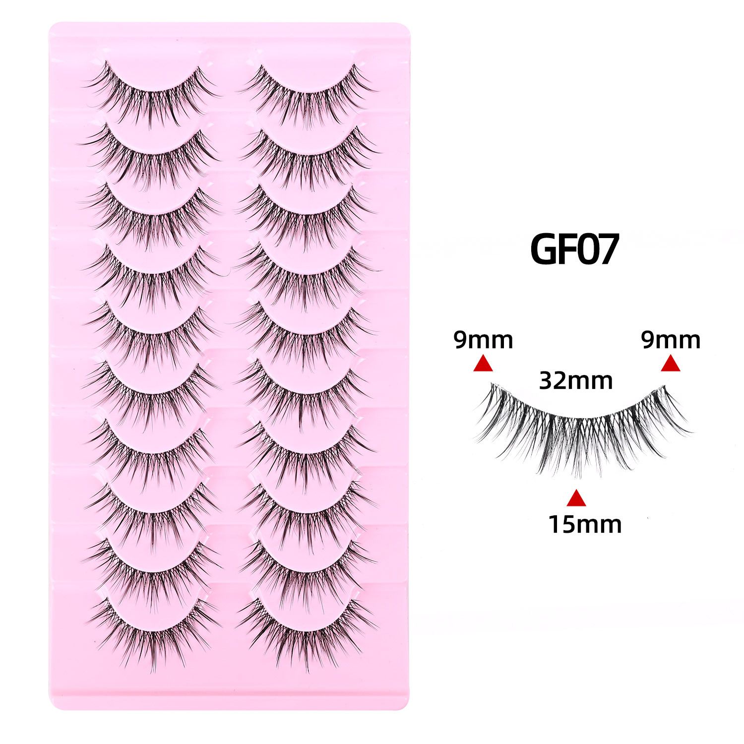 10 Pairs Fluffy Full Strip Lashes | Natural Messy Curly Look | Long-Lasting & Reusable | Comfortable All-Day Wear | Ideal for African Women Makeup | Beginner Friendly | Bulk Orders Welcome