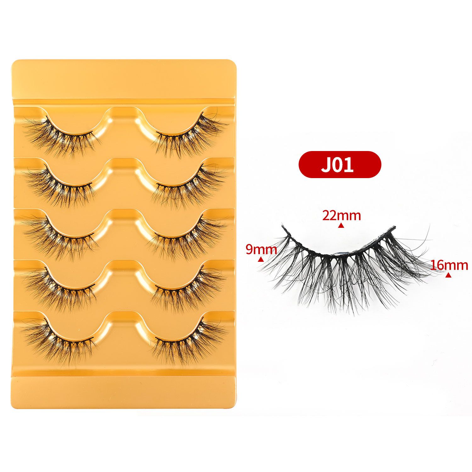 5 Pairs 5D Fluffy Half Eye Lashes | Natural Fox Eye Look | Soft & Lightweight | Easy to Apply | Long-Lasting | Ideal for African Women Makeup | Affordable & Reusable | Bulk Orders Welcome