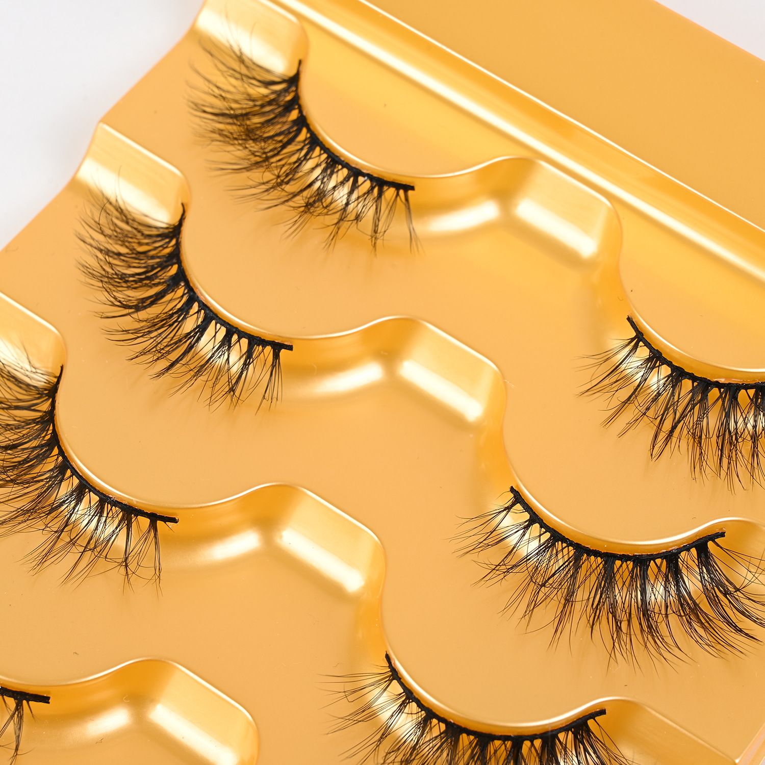 5 Pairs 5D Fluffy Half Eye Lashes | Natural Fox Eye Look | Soft & Lightweight | Easy to Apply | Long-Lasting | Ideal for African Women Makeup | Affordable & Reusable | Bulk Orders Welcome