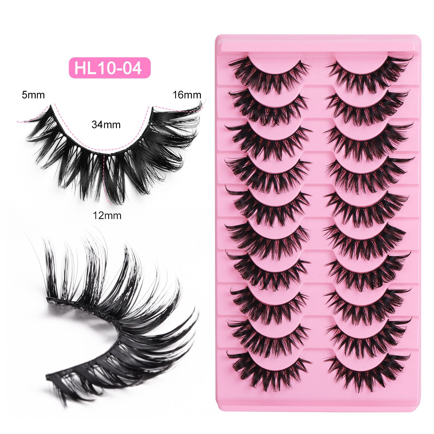 Fox Eye Glue-On Lashes 3D Volumized Curly Look  Hard Band for Stage & Daily Wear  Easy to Apply & Reusable Long-Lasting All Day Ideal for African Women Makeup  lashes,cluster lash set