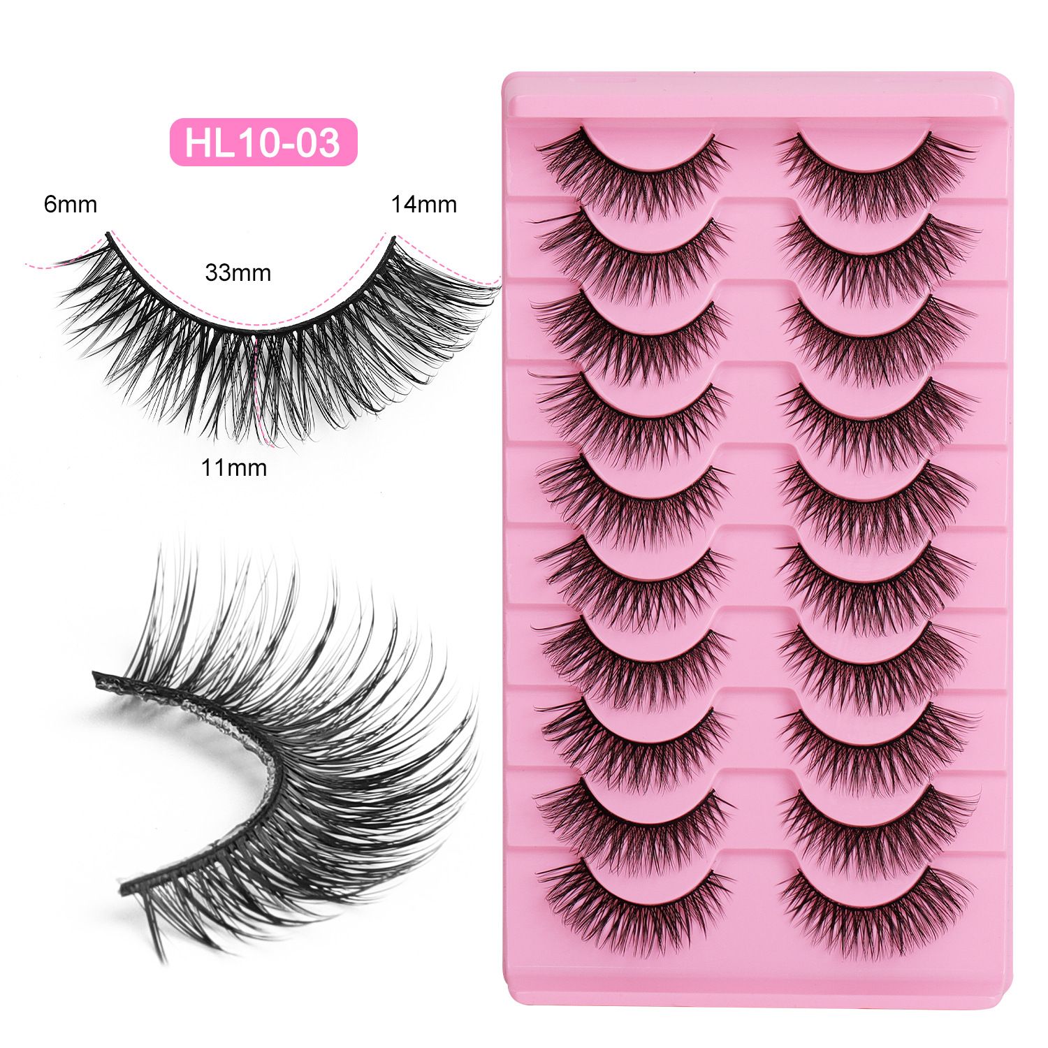 Fox Eye Glue-On Lashes 3D Volumized Curly Look  Hard Band for Stage & Daily Wear  Easy to Apply & Reusable Long-Lasting All Day Ideal for African Women Makeup  lashes,cluster lash set